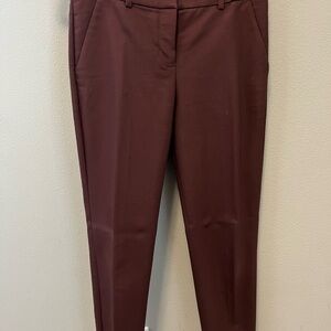 Elegant Burgundy Women's Pants